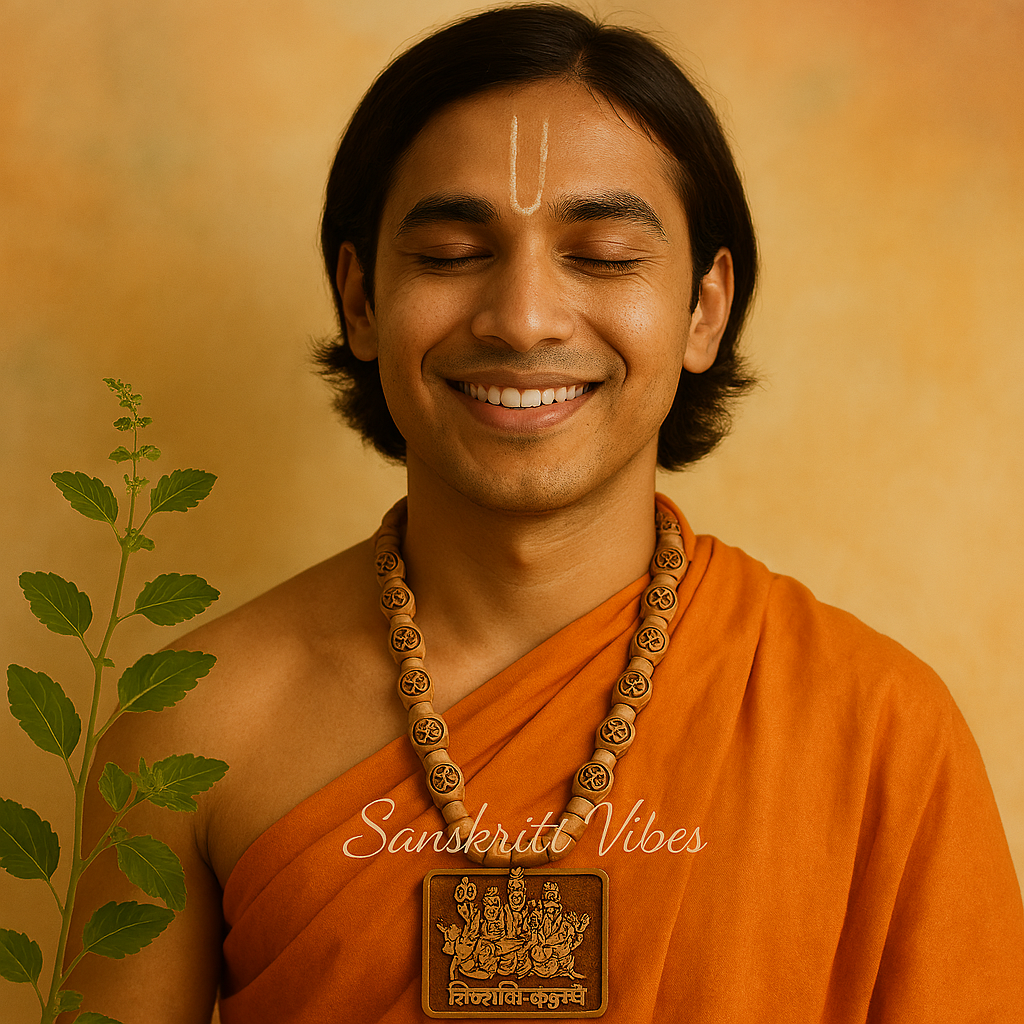 Shiv Parivar Shankar Ji Tulsi Locket Mala – Handcrafted Spiritual Neckpiece