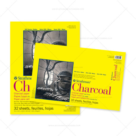 Strathmore 300 Series Charcoal Paper Pads for Charcoal & Pastel Artwork - Retail Maharaj