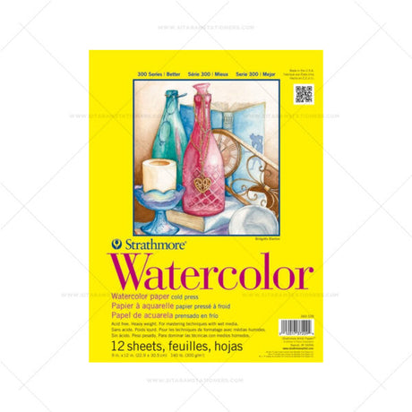 Strathmore 300 Series Watercolor Paper Pad 140lb Cold Press - Retail Maharaj