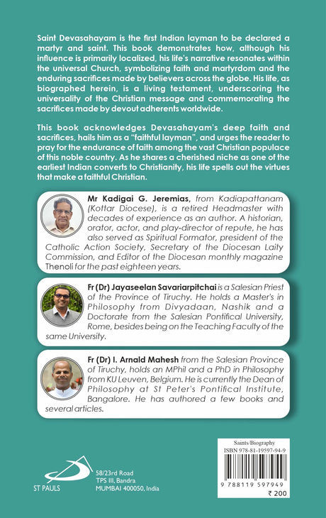 Saint Devasahayam: A Biography - Retail Maharaj