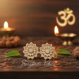 Flower Shaped Original Tulsi Earrings – 15mm Sacred Tulsi Wood Studs for Spiritual & Daily Wear - Retail Maharaj
