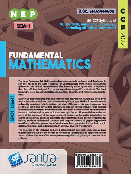 Fundamental Mathematics (NEP)-SEM 1 [Other than CU] - Retail Maharaj