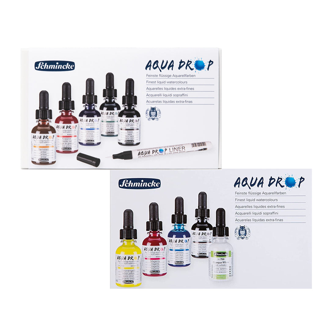 Schmincke Aqua Drop Liquid Watercolour Sets (5 × 30ml)
