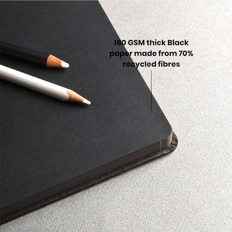 Scholar Carbon Black Paper Journal Sketchbook 180 GSM – A5 / A4 - Retail Maharaj