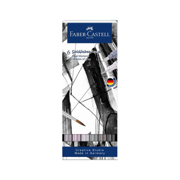 Faber Castell Goldfaber Aqua Dual Tip Watercolour Marker Set Brush and Fineliner