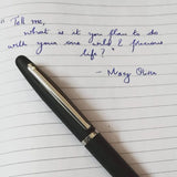 Sheaffer VFM Matte Black Rollerball Pen with Chrome Trim