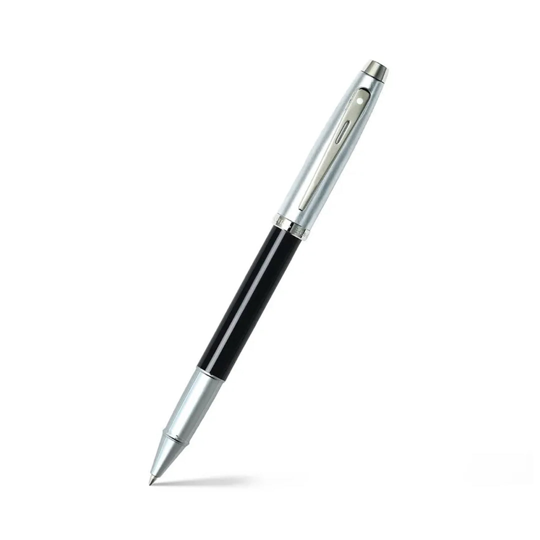 Sheaffer 100 Rollerball Pen Black and Brushed Chrome Gift Edition