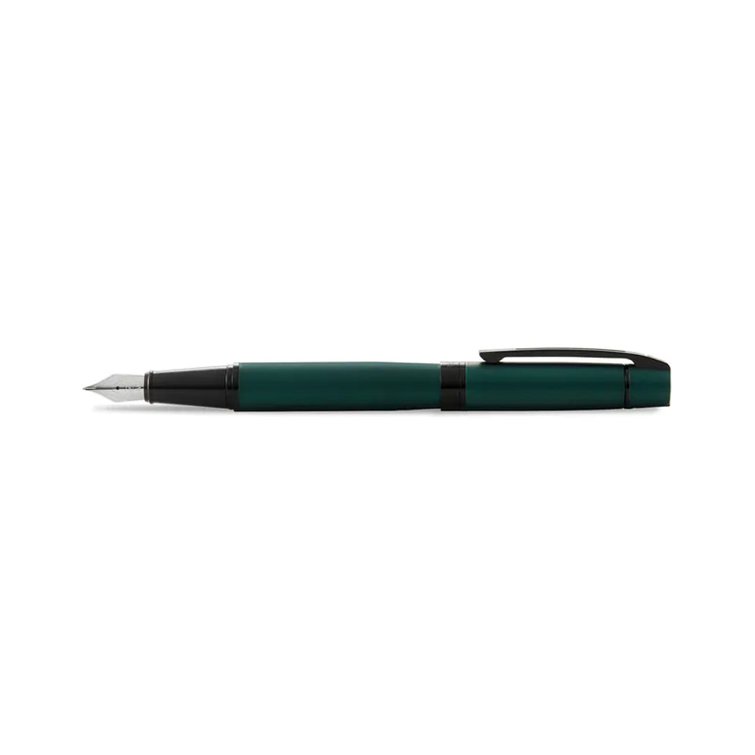 Sheaffer 300 Lacquer Fountain Pen Matte Green with Black Trim