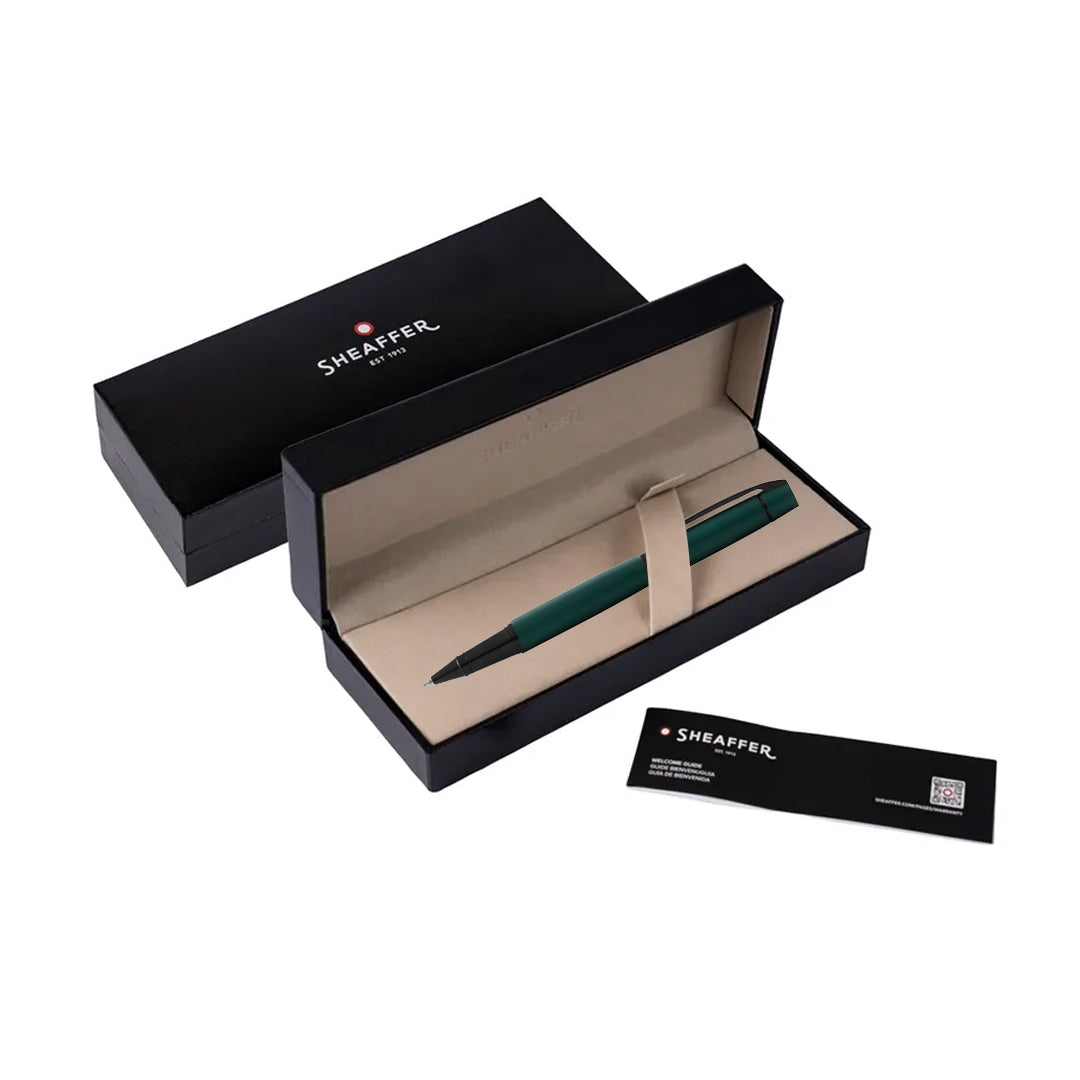 Sheaffer 300 Lacquer Rollerball Pen Matte Green with Black Trim