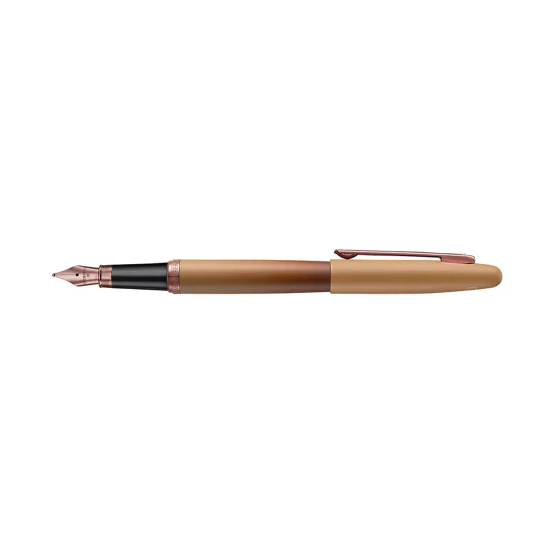 Sheaffer VFM 9428 Coffee Edition Matt Brown Pen with Regal Brown PVD Trims