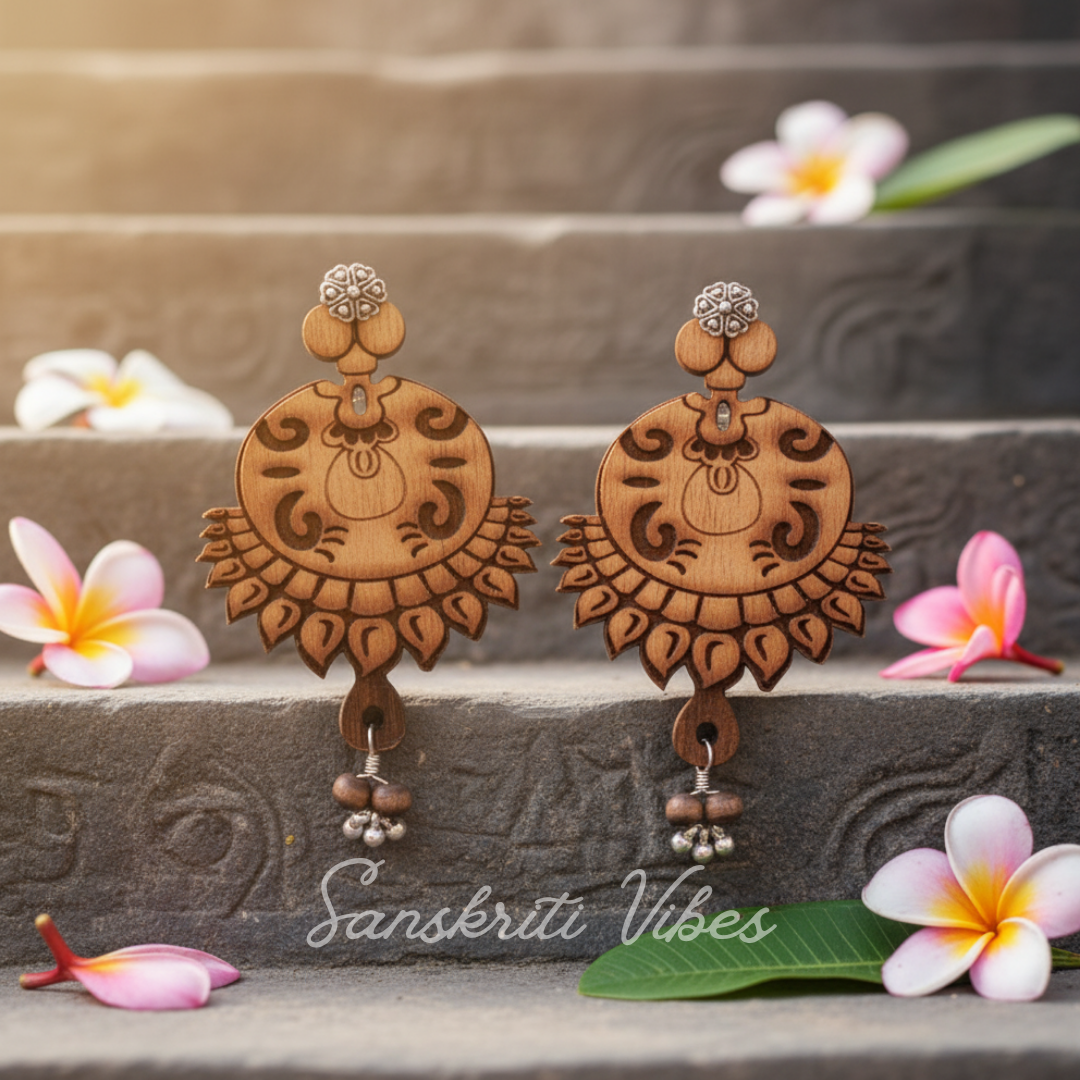 Beautifully Designed Sterling Silver Attractive Dangler Earrings – Elegant Spiritual Jewelry