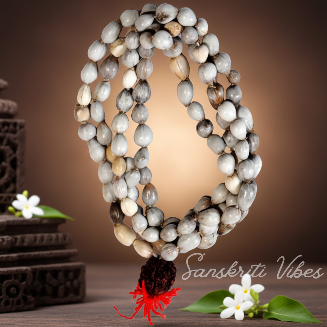 Original Moira Vaijayanti Mala 108 Beads Vaijanti Seeds for Jap Meditation and Wearing Spiritual Rosary