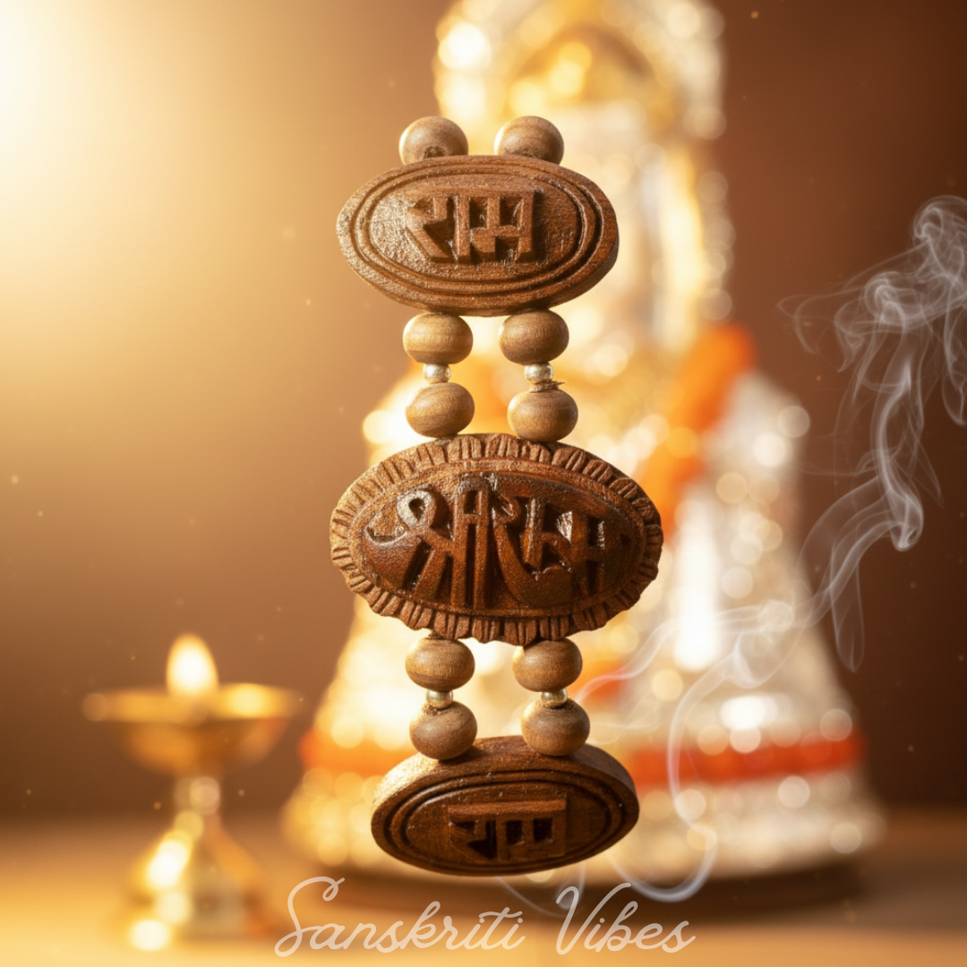 Ram Ram Naam Tulsi Beads Bracelet – Classic for Spiritual Blessings