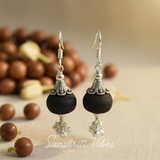 Sterling Silver Beautifully Designed Tulsi Earrings – Elegant Spiritual Jewelry