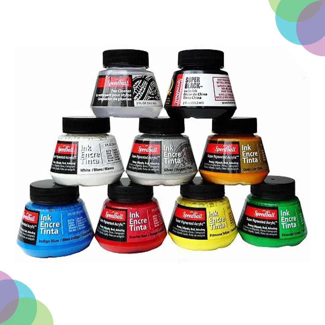 Speedball Acrylic Inks for Vibrant and Bold Artistic Creations | Retail ...