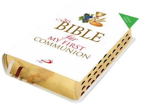 My Bible for My First Communion : New Community Bible | Standard Edition | Leather PU | Thumb Index | Golden Edge - Retail Maharaj