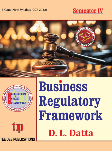 Business Regulatory Framework Fourth Semester according to Curriculum and Credit Framework 2022 under National Education Policy 2020 Four Year Undergraduate  Program (English Version) - Retail Maharaj