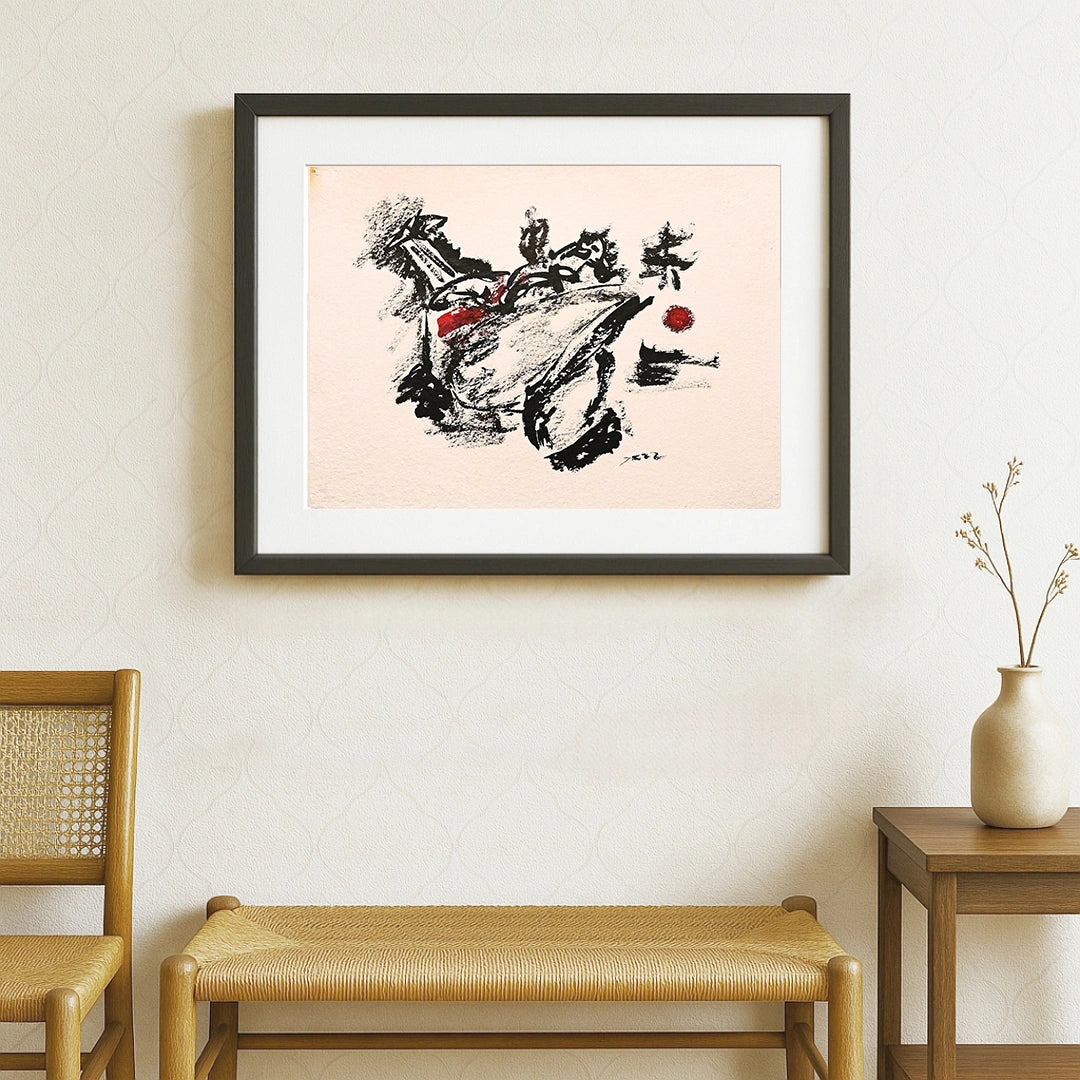 “Torment of Existence” by Debajyoti Roy – Original Ink & Mixed Media Artwork on Textured Canvas