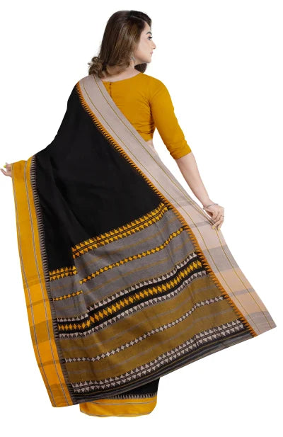 Begumpuri Cotton Saree – Black - Retail Maharaj