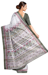 Handwoven Tangail Silk Saree – Multi Colour