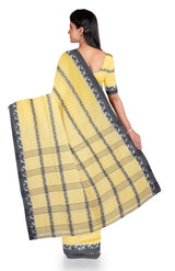 Santipuri Cotton Saree – Pastel Yellow - Retail Maharaj