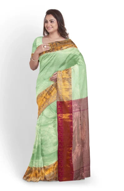 Handwoven Tangail Silk Saree – Multi Colour - Retail Maharaj