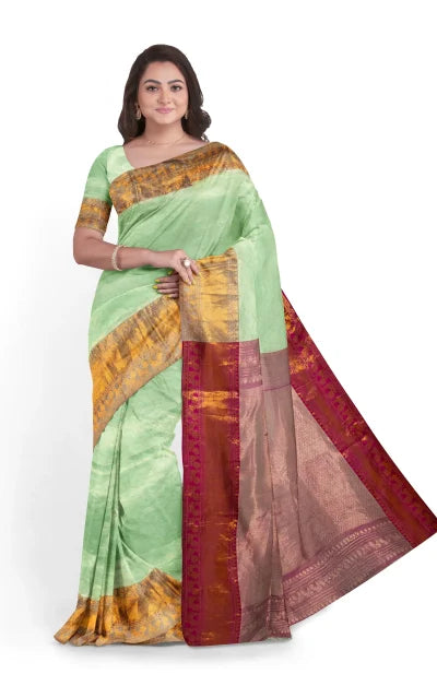 Handwoven Tangail Silk Saree – Multi Colour - Retail Maharaj