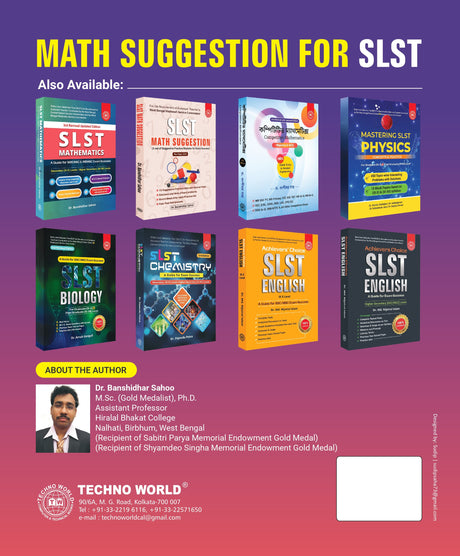Math Suggestion for SLST By Banshidhar Sahoo (English Version) - Retail Maharaj