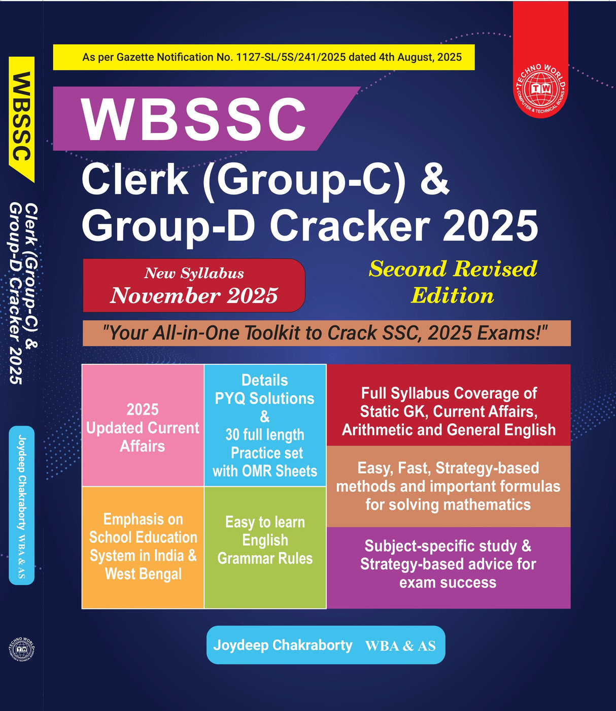Techno World WBSSC Clerk (Group-C) & Group-D Cracker 2025 [Your All-in-One Toolkit to Crack SLST, 2025 Exams] (English Version) Second Revised Edition - Retail Maharaj