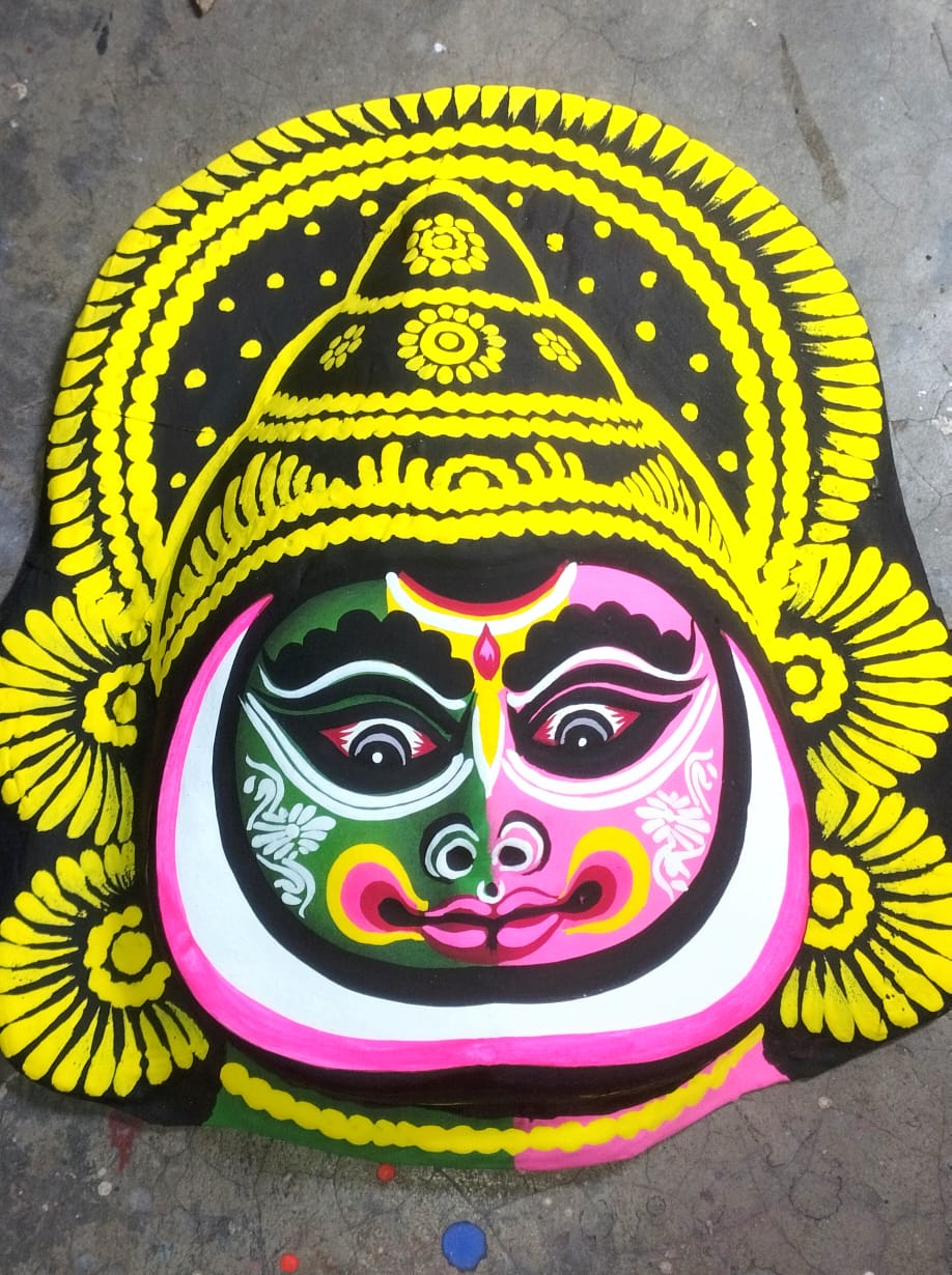 ShyamRang – The Kathakali Spirit of Purulia – Hand-Painted Folk Art Mask