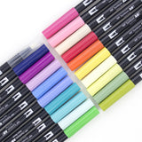 Tombow Dual Brush Pen Set – Floral Palette (20 Colours with Blender)
