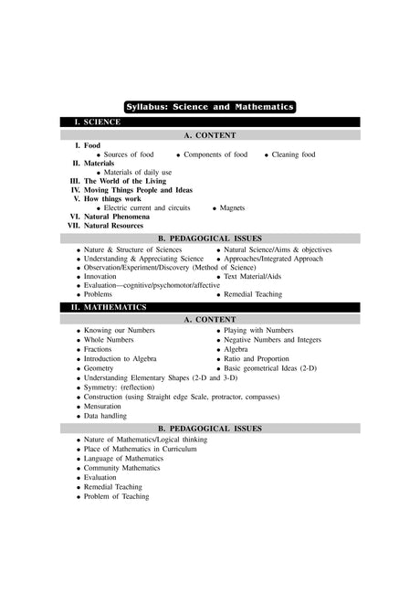 Science and Mathematics: Upper Primary TET - Retail Maharaj