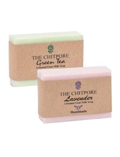 Set of 2 Goat Milk Soaps – Lavender & Green Tea (100g each) - Retail Maharaj