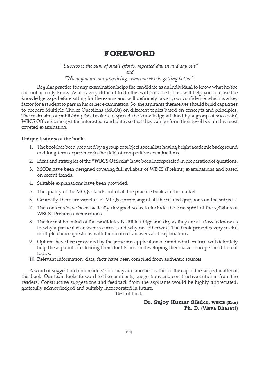 WBCS Prelims Practice Book 2025-26 (English Version)