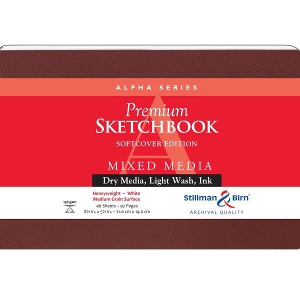 Stillman and Birn Alpha Series White Sketchbook for Dry Media Ink and Light Wash