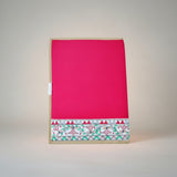 Handmade Silk File Folder with Madhubani Art | Mithila Painting Document Holder Ethnic Office Decor - Retail Maharaj