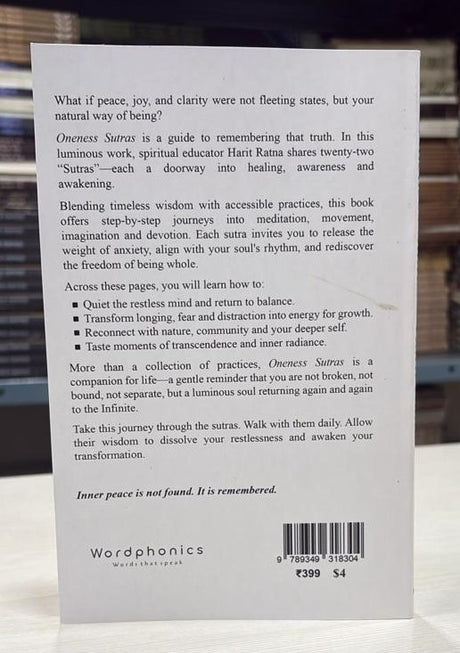 Oneness Sutras (English Version) - Retail Maharaj