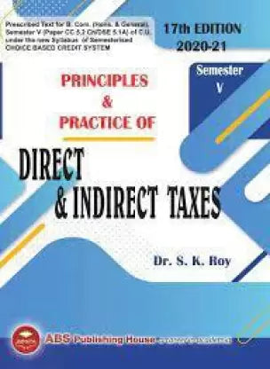 ABS-PRIN&PRAC OF DIRECT&INDIREC TAX S-5 - Retail Maharaj