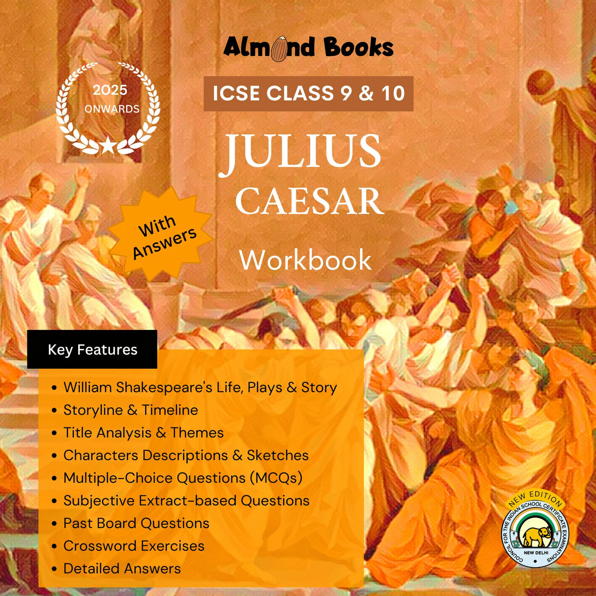 Julius Caesar Solved Workbook for ICSE Class 9 & 10 - Retail Maharaj