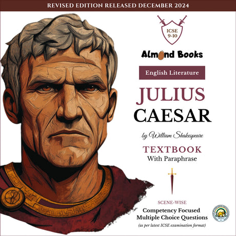 Almond Books ICSE Class 9 & 10 Julius Caesar Text With Paraphrase English Literature - Retail Maharaj
