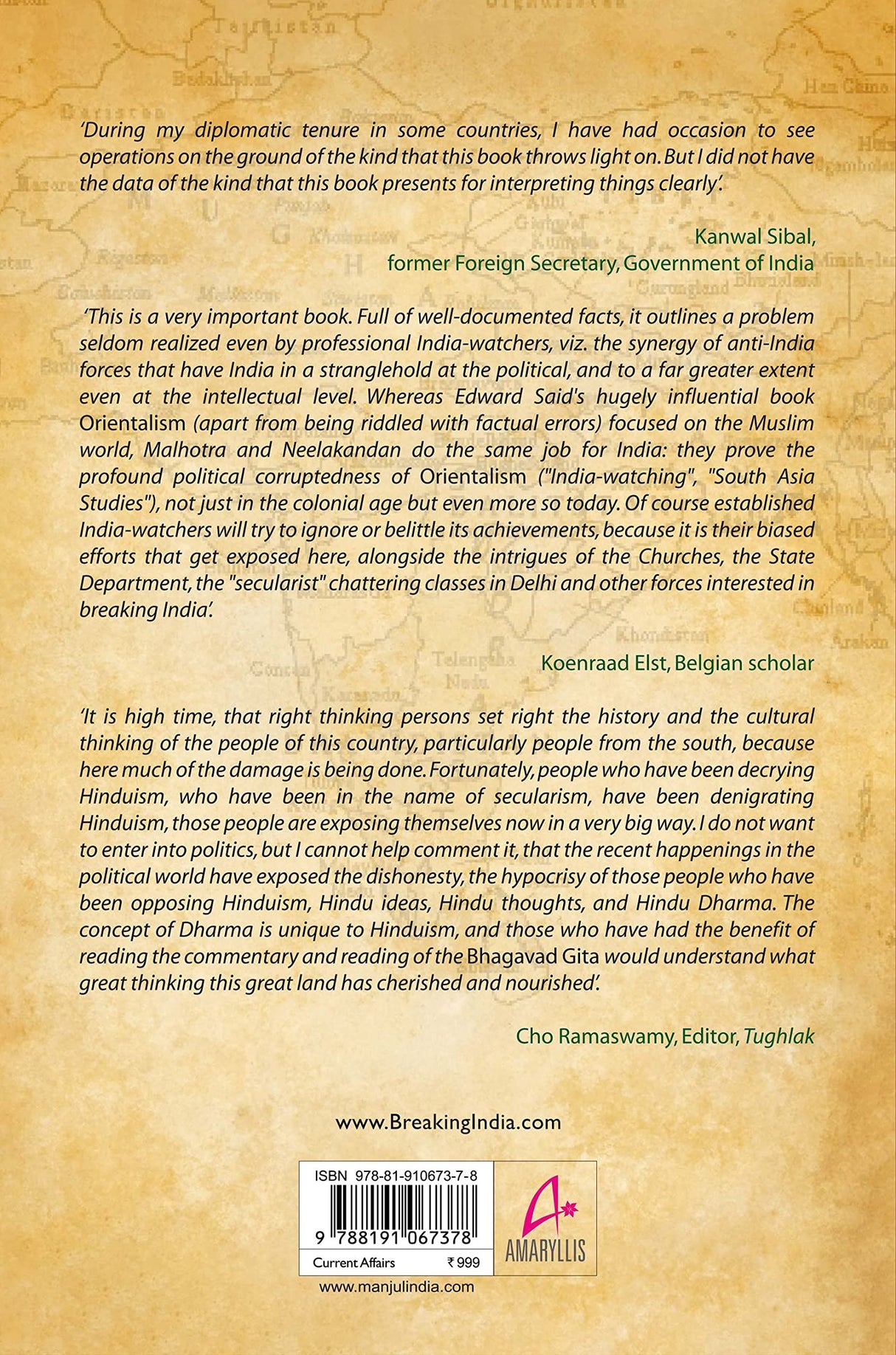 Breaking India: Western Interventions In Dravidian And Dalit Faultlines - Retail Maharaj