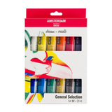 Royal Talens Amsterdam Standard Series Acrylic Paint General Selection Set Premium Artist Colours
