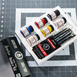 Angelus Leather Paint Basics Kit 11pc Set for Custom Leather Art and Restoration