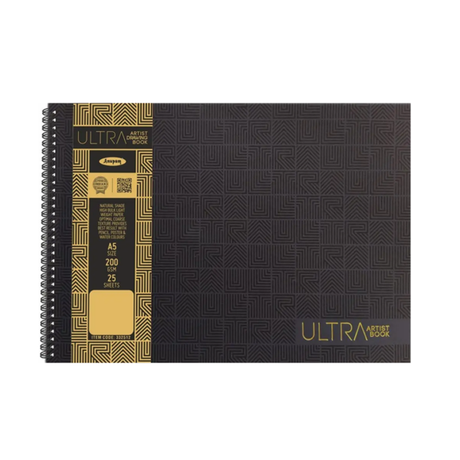 Anupam Ultra Artist Wire-O Drawing Book 200 GSM A5 - Retail Maharaj