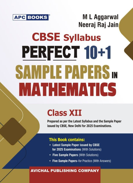 APC | CBSE | Perfect 10+1 | Sample Papers | Mathematics | Class 12 | 2025 Exam - Retail Maharaj