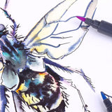 Sonnet Aquamarkers Water Soluble Dual Tip Marker Set for Watercolour Sketching