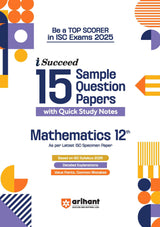 i-Succeed ISC Mathematics Class 12th | 15 Sample Question Papers | For ISC Exams 2025 - Retail Maharaj