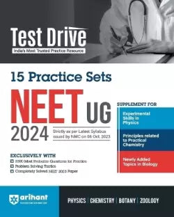 Arihant Test Drive 15 Practice Sets For NEET UG 2024 Tenth Edition - Retail Maharaj