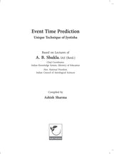 Event Time Prediction - Unique Technique of Jyotisha [English] By A B Shukla - Retail Maharaj