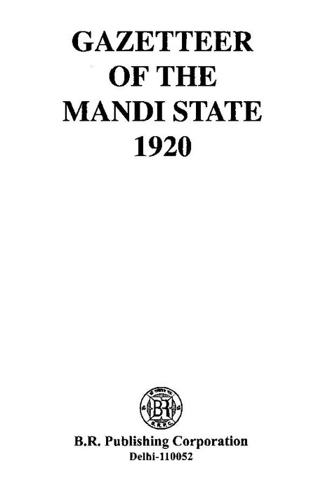 Gazetteer of the Mandi State 1920 - Retail Maharaj